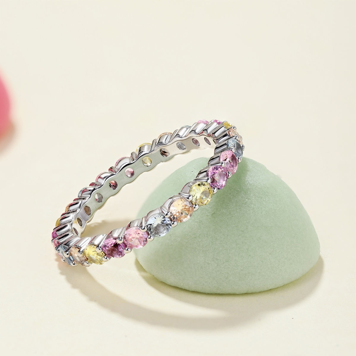 [Vivid Aurora]Dazzling Resplendent Round Cut Party Ring