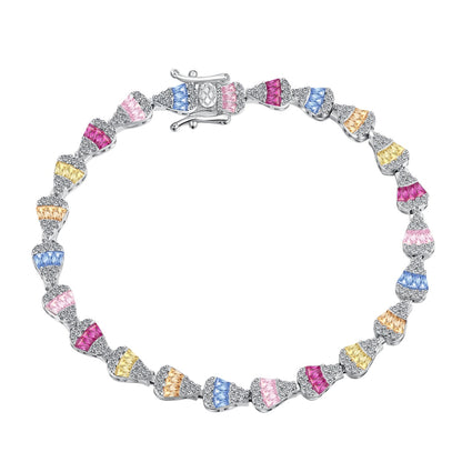 [Vivid Aurora]Radiant Water Drop Shape Daily Bracelet