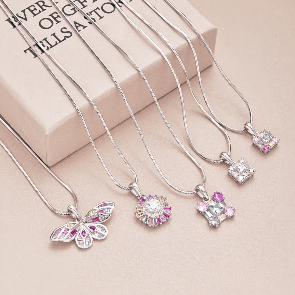 [Vivid Aurora]Charming Flower Colorful Necklace